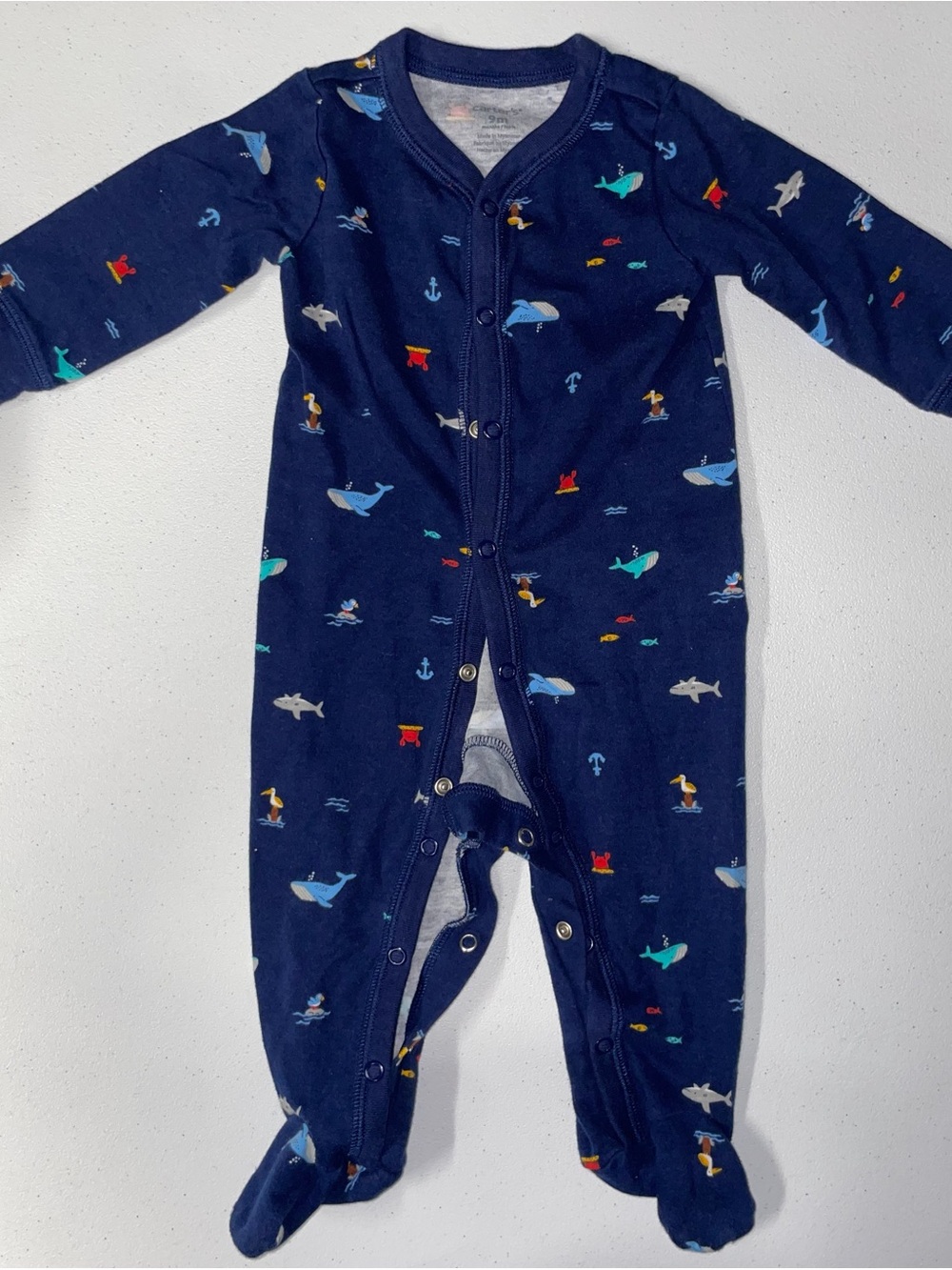 Carters: Baby Ocean Animals Footie Pajamas (9 Months)